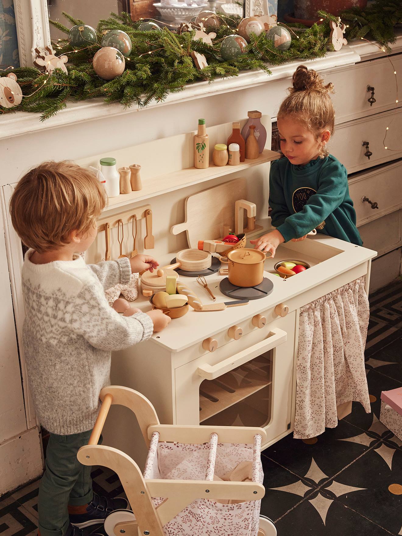 Kit pâtisserie et robot pour enfant - Dinette en bois