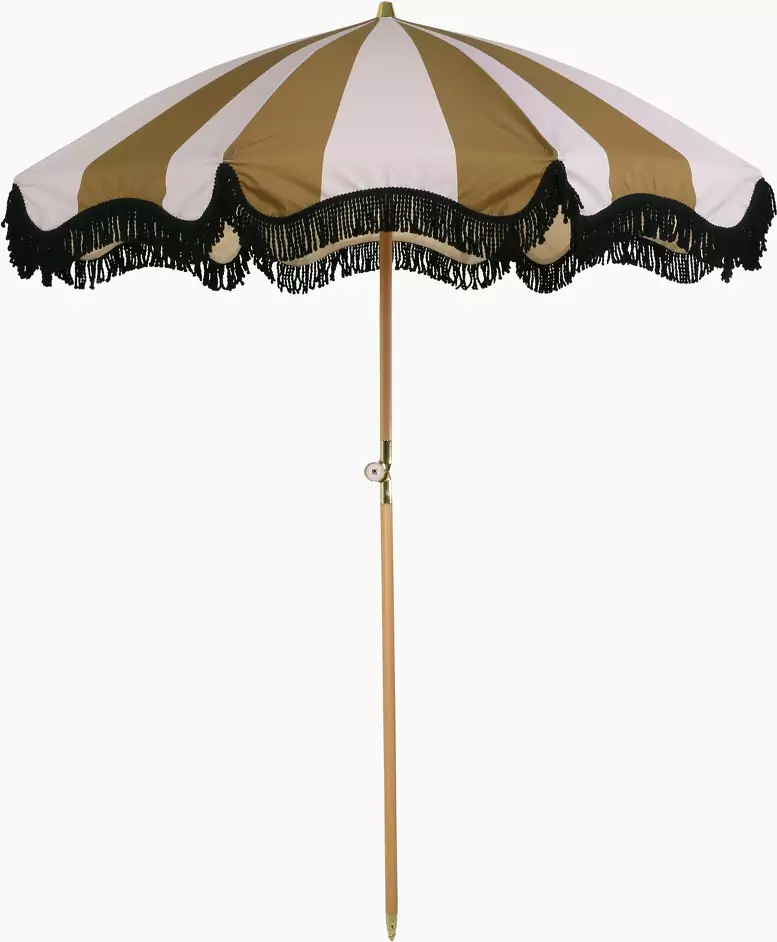 parasol plage franges
