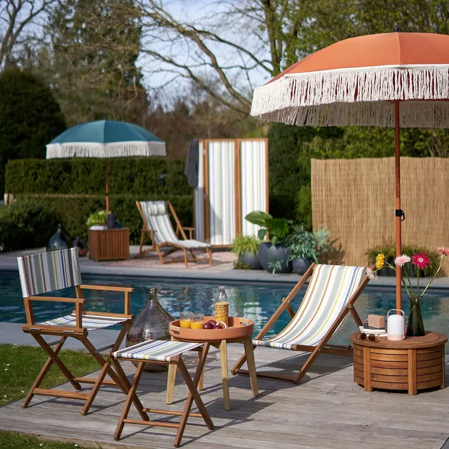 parasol vintage franges