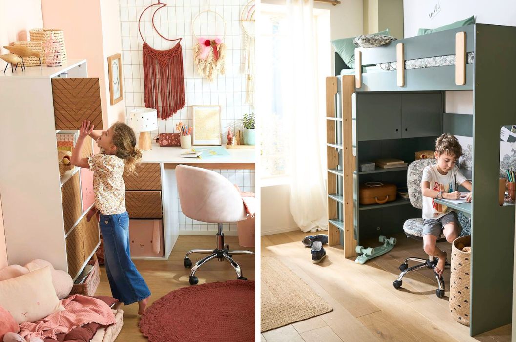 bureau vertbaudet enfant bureau lit mezzanine coin bureau