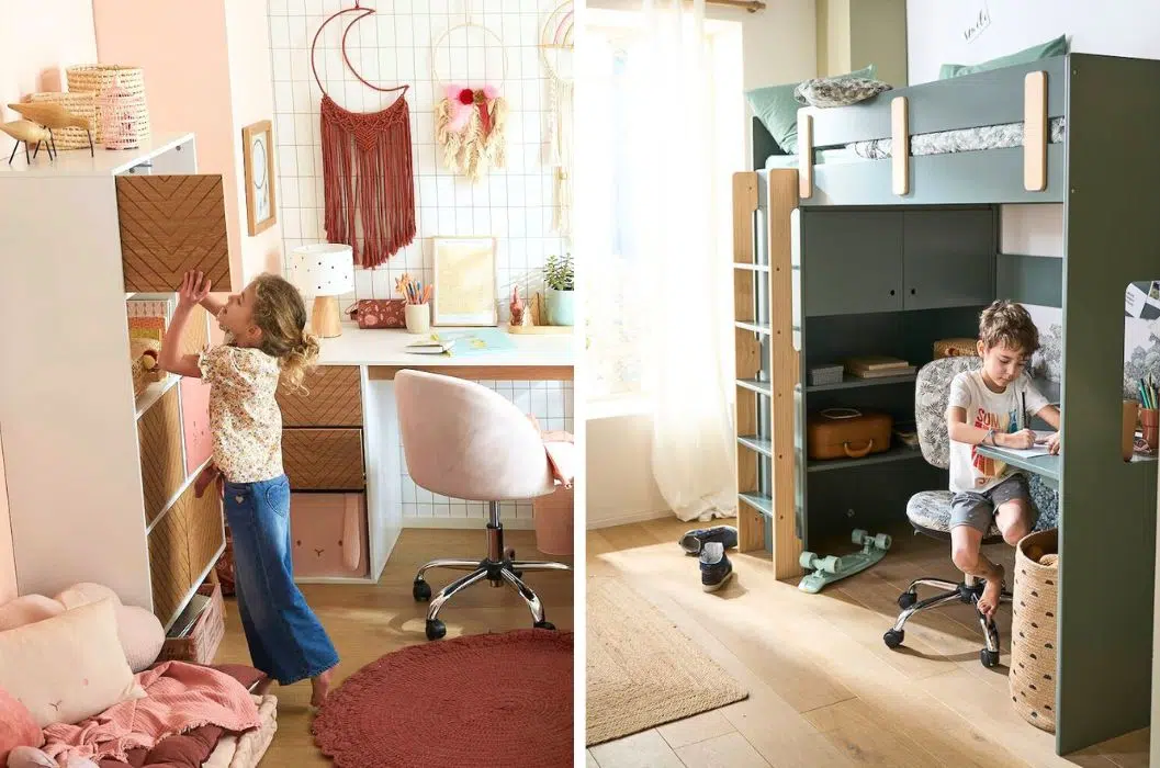 bureau vertbaudet enfant bureau lit mezzanine coin bureau