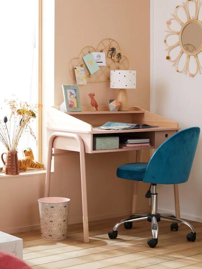 Chaise de bureau primaire à roulettes Vertbaudet