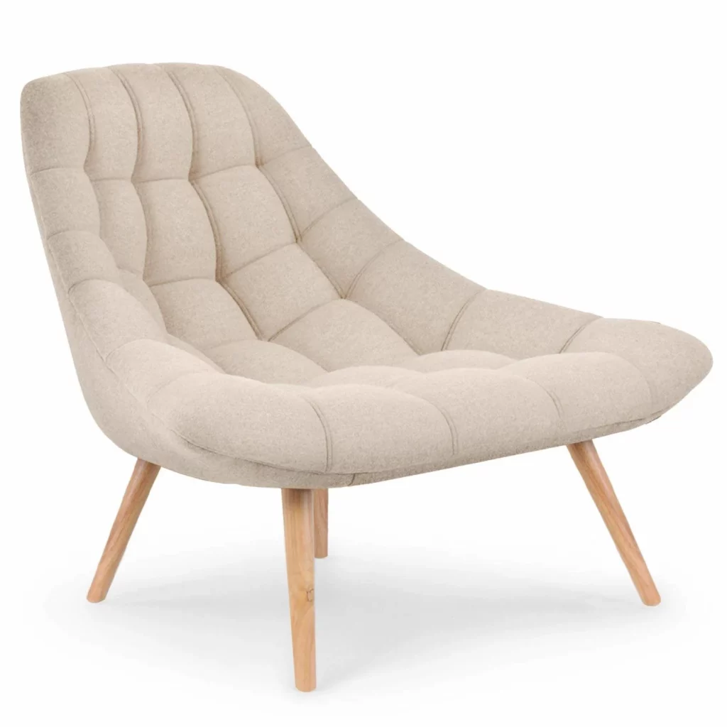 fauteuil vintage capitonne