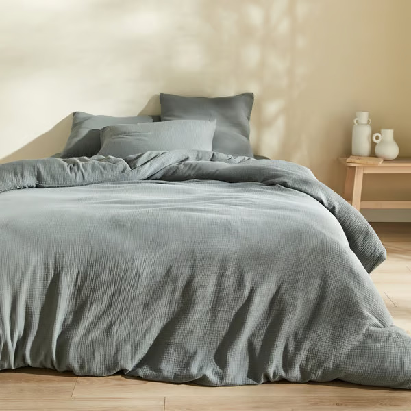 housse de couette en gaze de coton monoprix