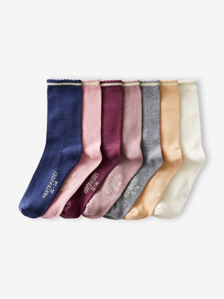 lot de paires de mi chaussettes fille lurex basics