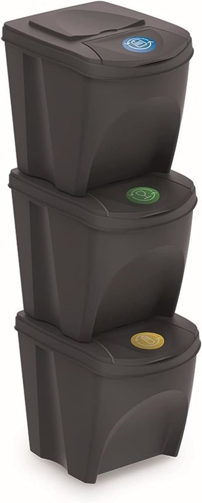 bac tri selectif poubelle empilable recyclage