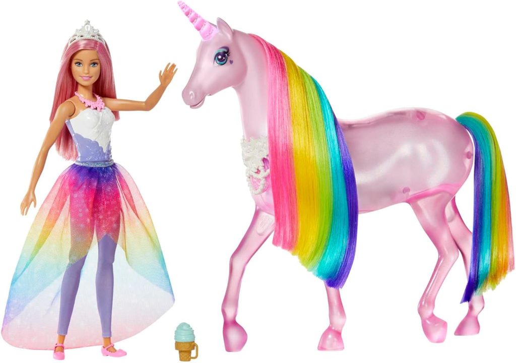 barbie licorne arc en ciel