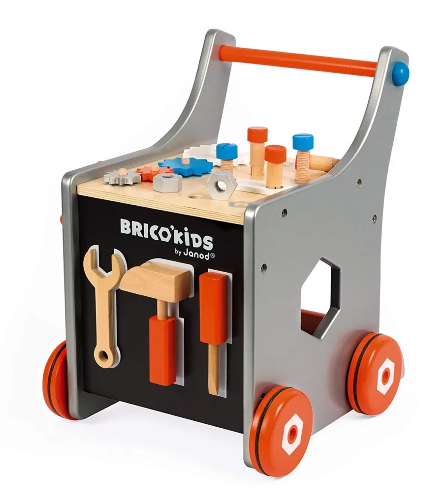 chariot de marche bois bricolage janod