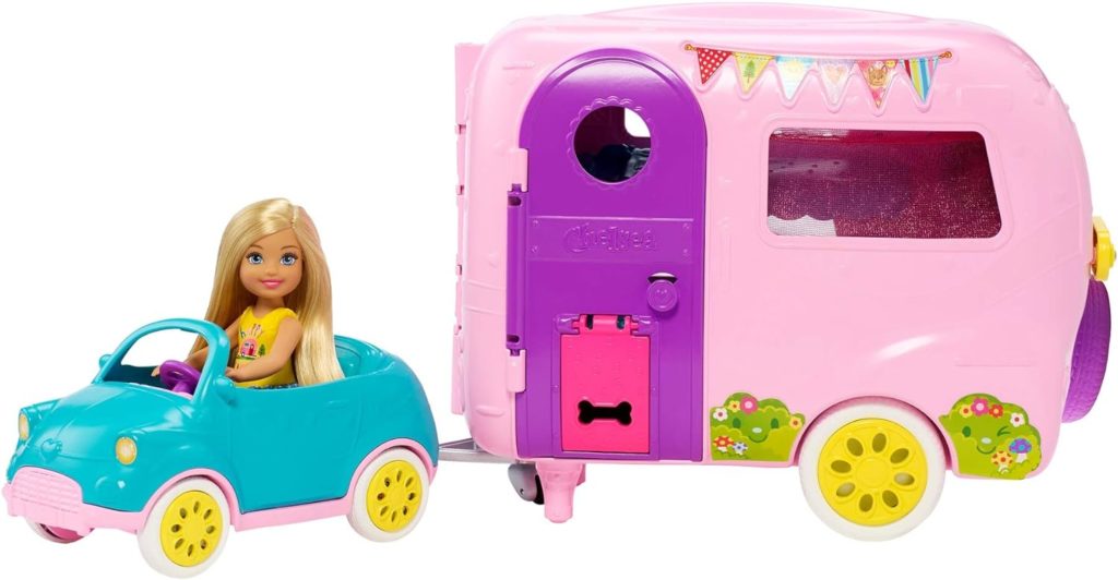 chelsea barbie caravane voiture