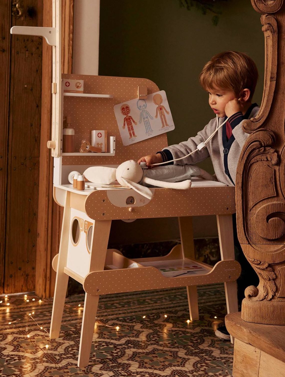 Jouet enfant - Coffret en bois - Ferme - Jouer à faire la cuisine