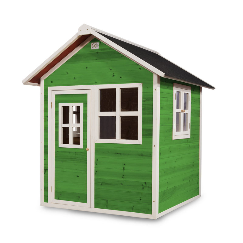 maisonnette bois enfant verte