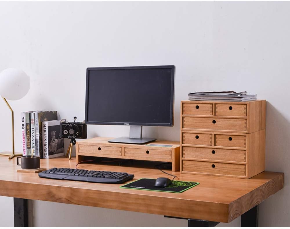 organiseur de bureau bois