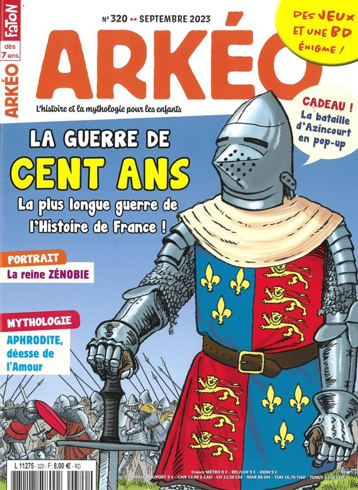 arkeo abonnement magazine jeunesse histoire