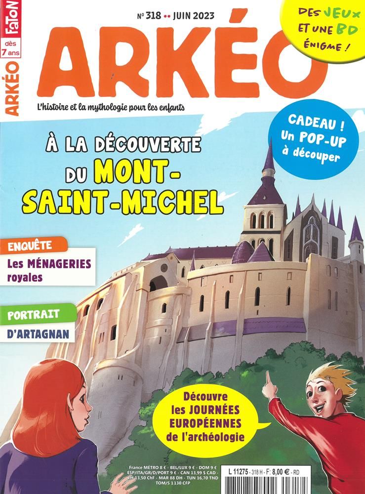 arkeo magazine jeunesse histoire