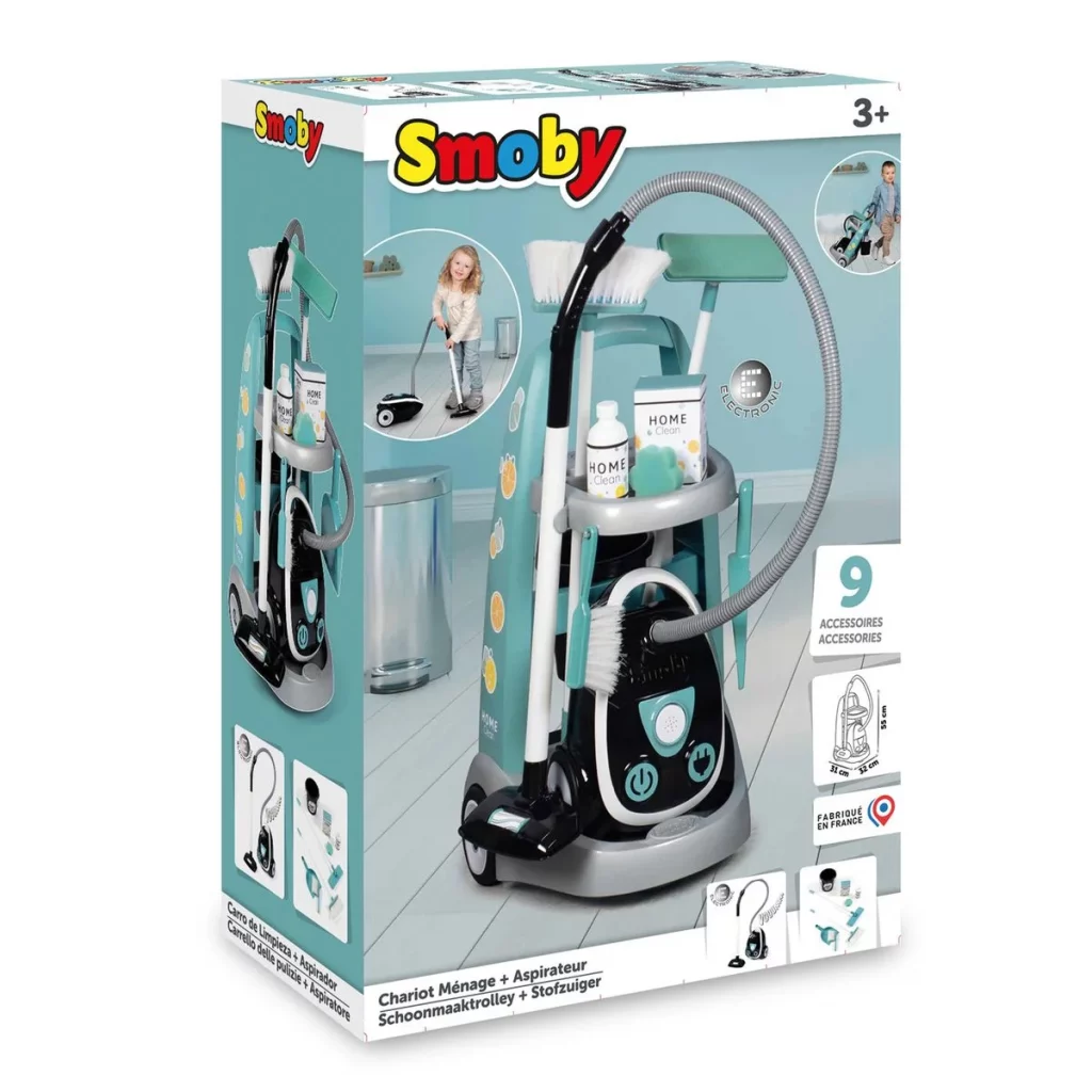 chariot aspirateur smoby