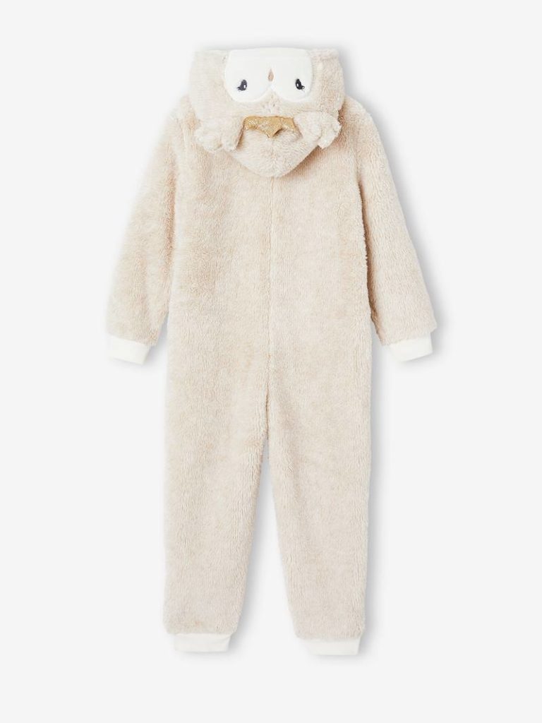 combi pyjama hibou noel fille