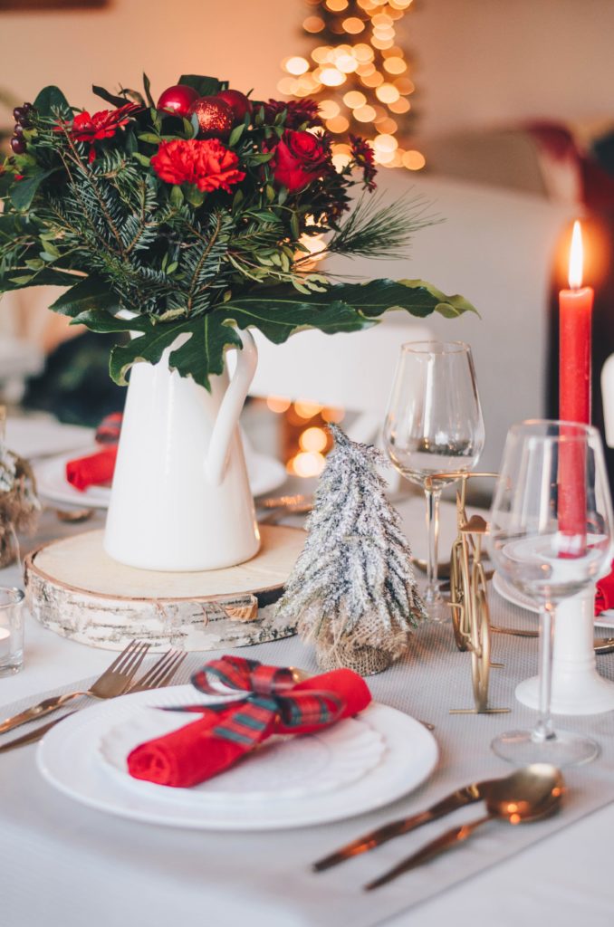 decoration table de noel repas de noel