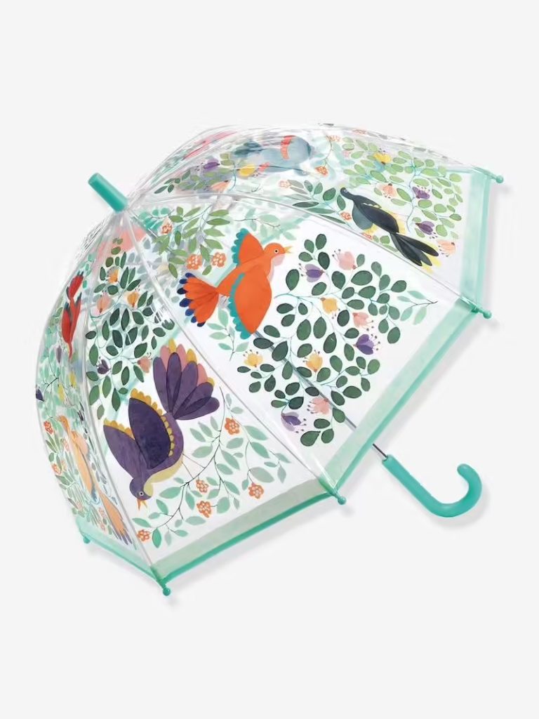 parapluie fleurs et oiseaux djeco