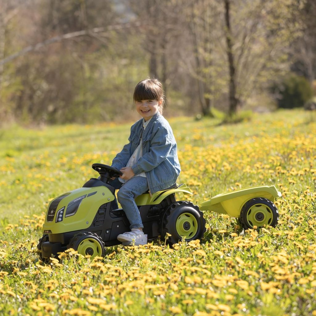 smoby tracteur remorque