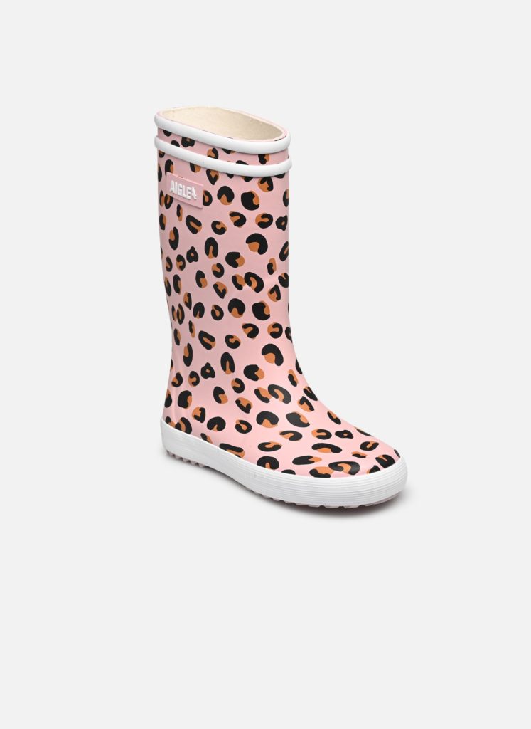 bottes pluie aigle leopard