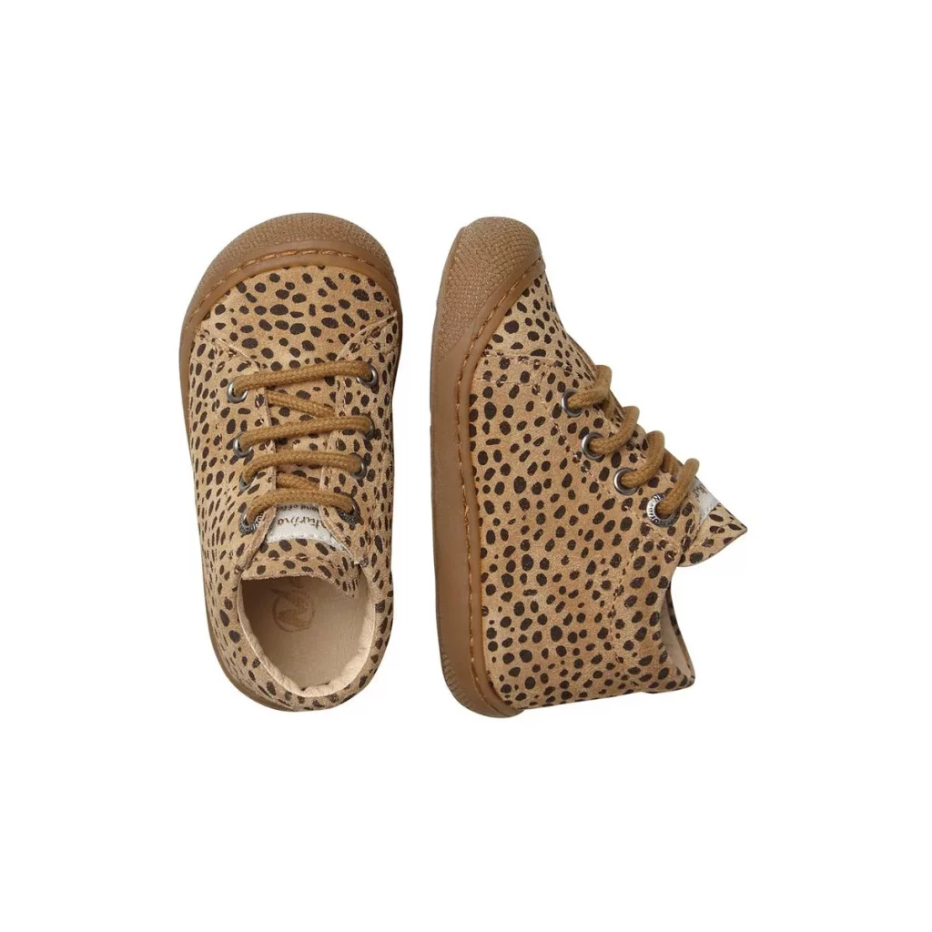 bottines cuir imprime leopard