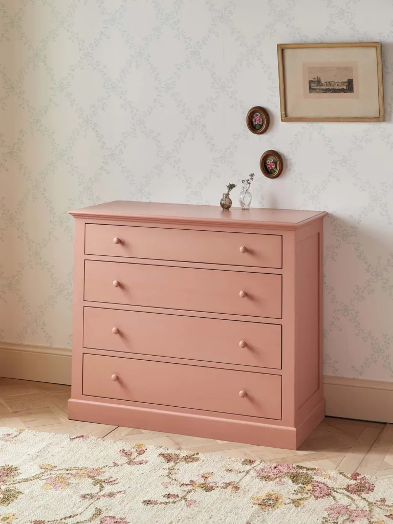 commode rose vintage