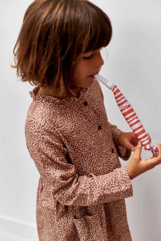 Robe Pull NEXT Fille 3 Ans - Gris Imprimé Léopard Paillettes étoile - Automne/hiver
