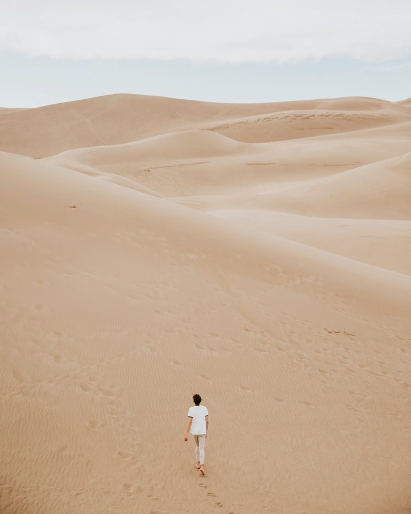 traversee du desert solitude
