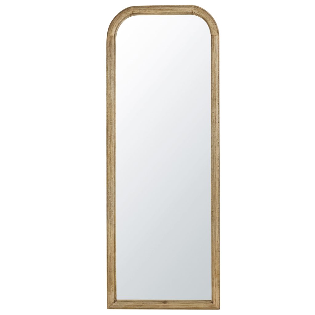 grand miroir rectangulaire en bois de manguier x