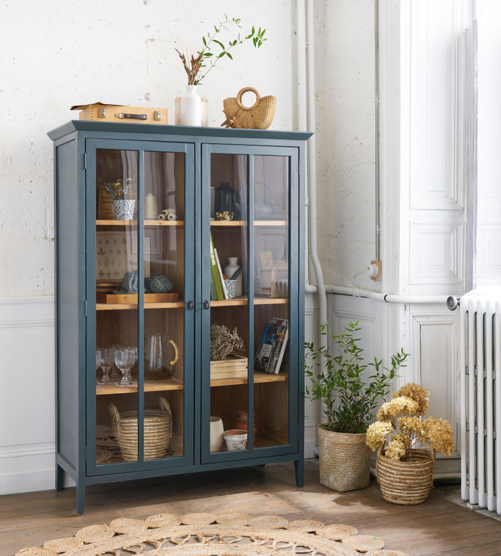 vitrine portes gris anthracite