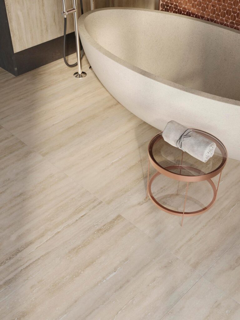 carrelage travertin
