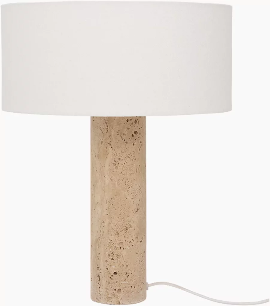 lampe travertin