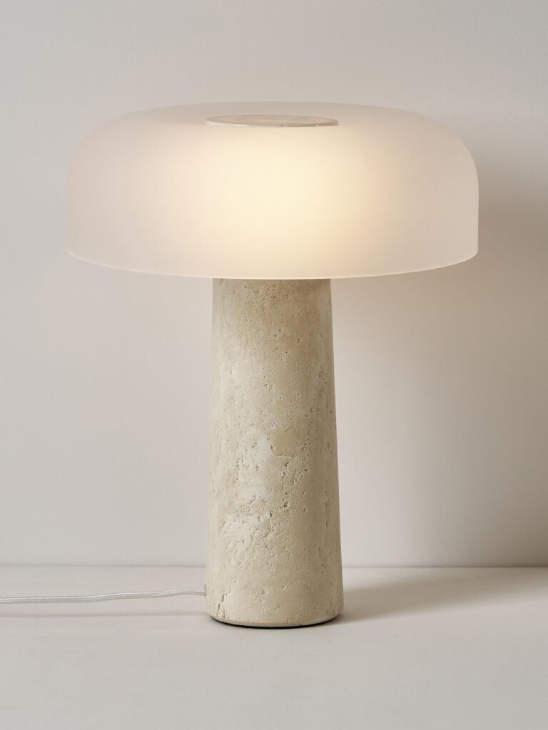 lampe travertin a poser