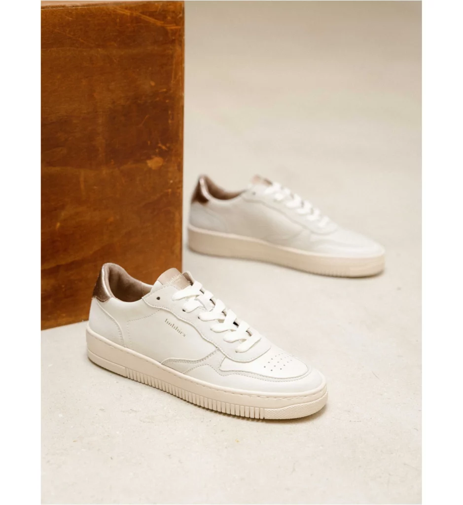 sneakers blanches femme bobbies
