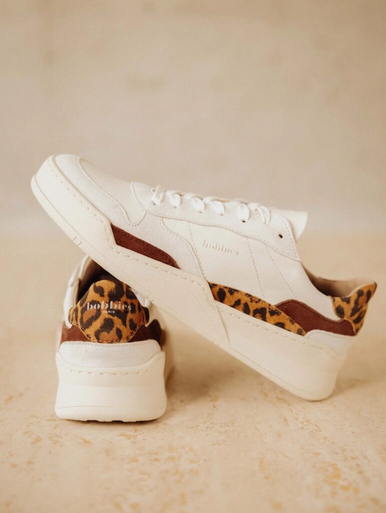sneakers femme tendance bobbies leopard