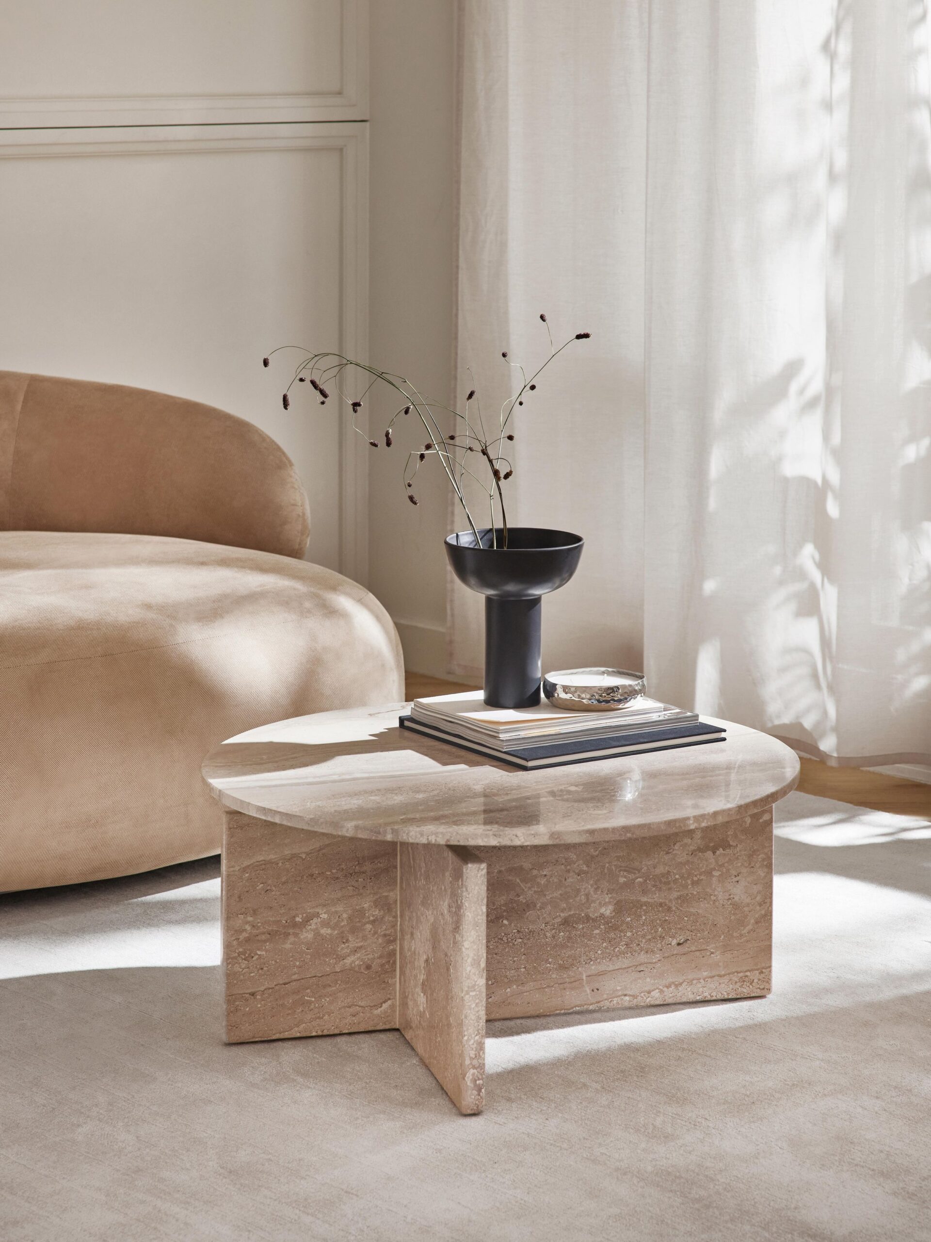 table travertin ronde westwing