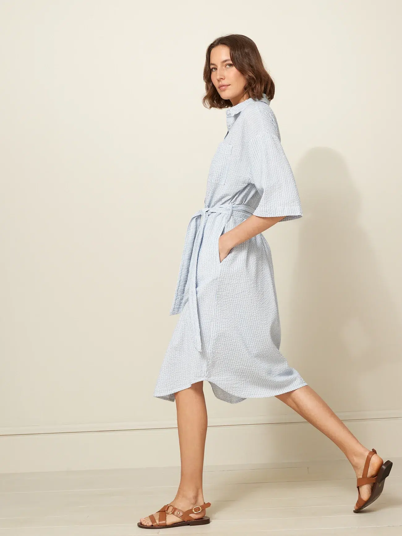 robe bleue femme