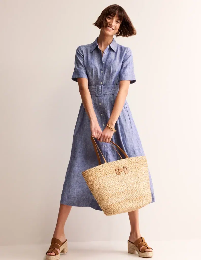 robe bleue femme