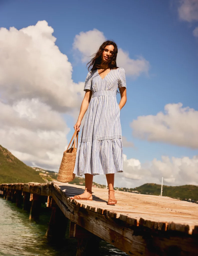 robe bleue femme