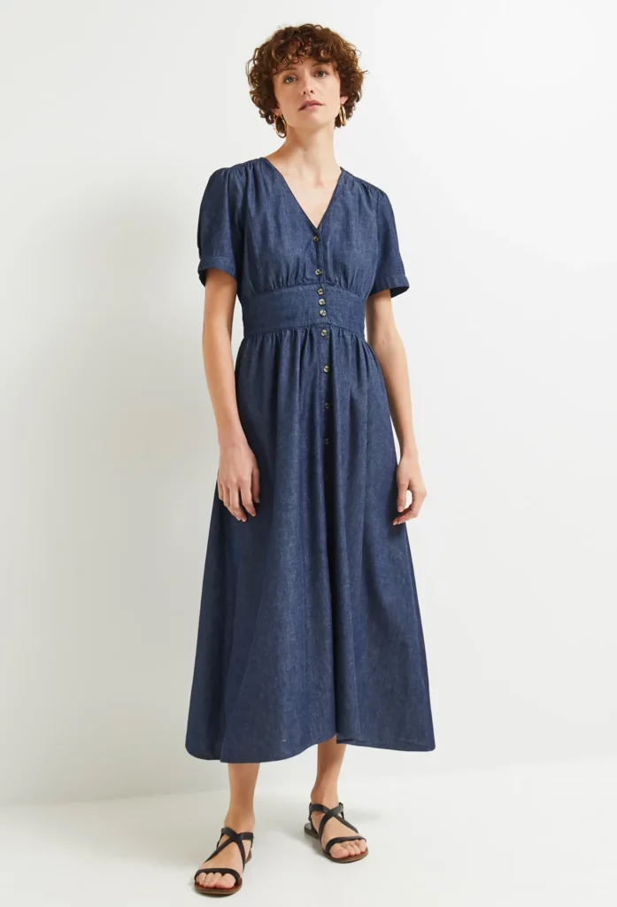 robe bleue femme