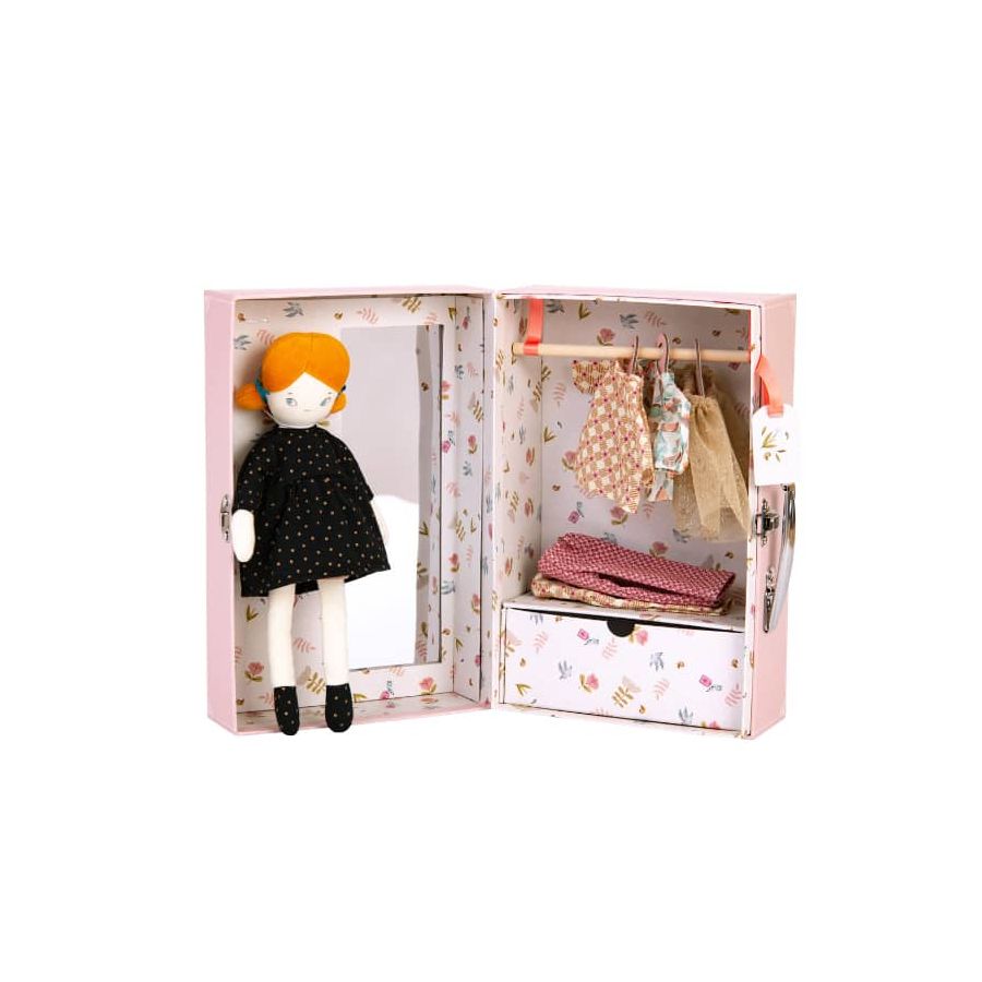 valise et poupee la petite penderie les parisiennes moulin roty
