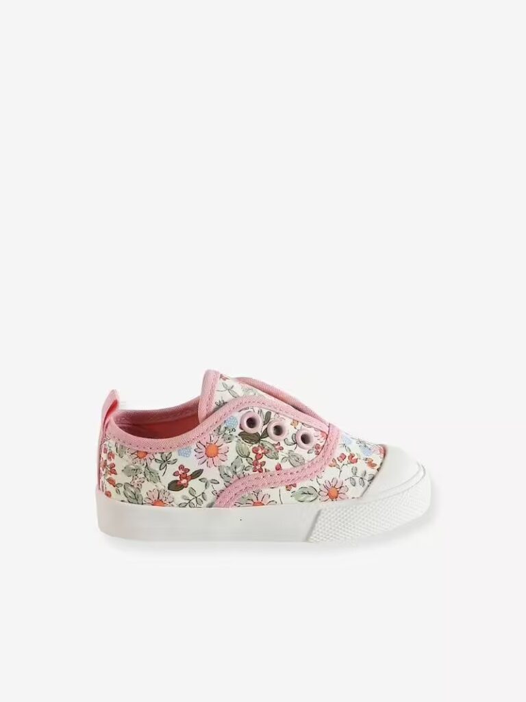 baskets en toile imprimee bebe