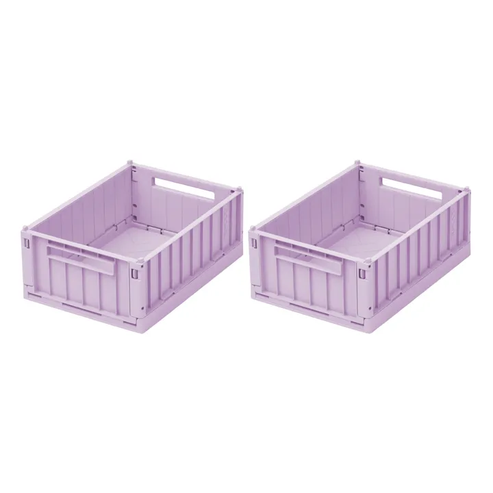 caisse pliable lilas