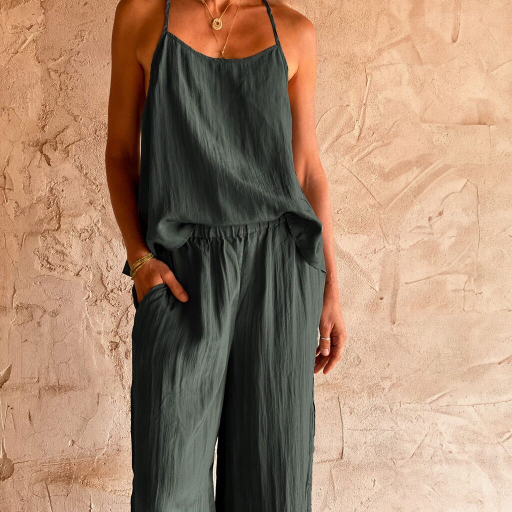 pantalon femme gaze coton