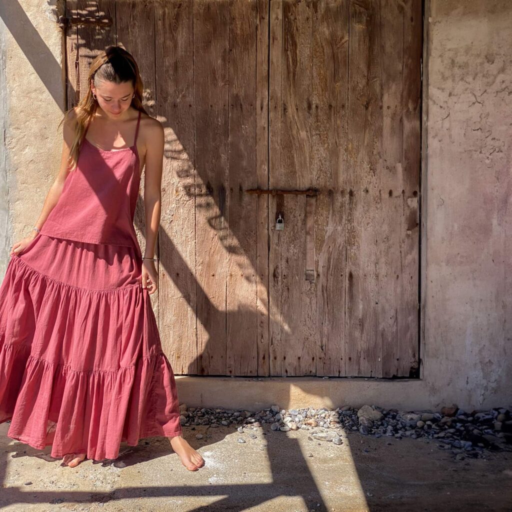 tania long skirt women ss s baobab rose