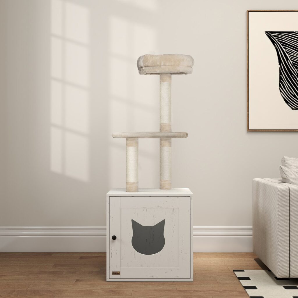 arbre chat maison meuble litiere