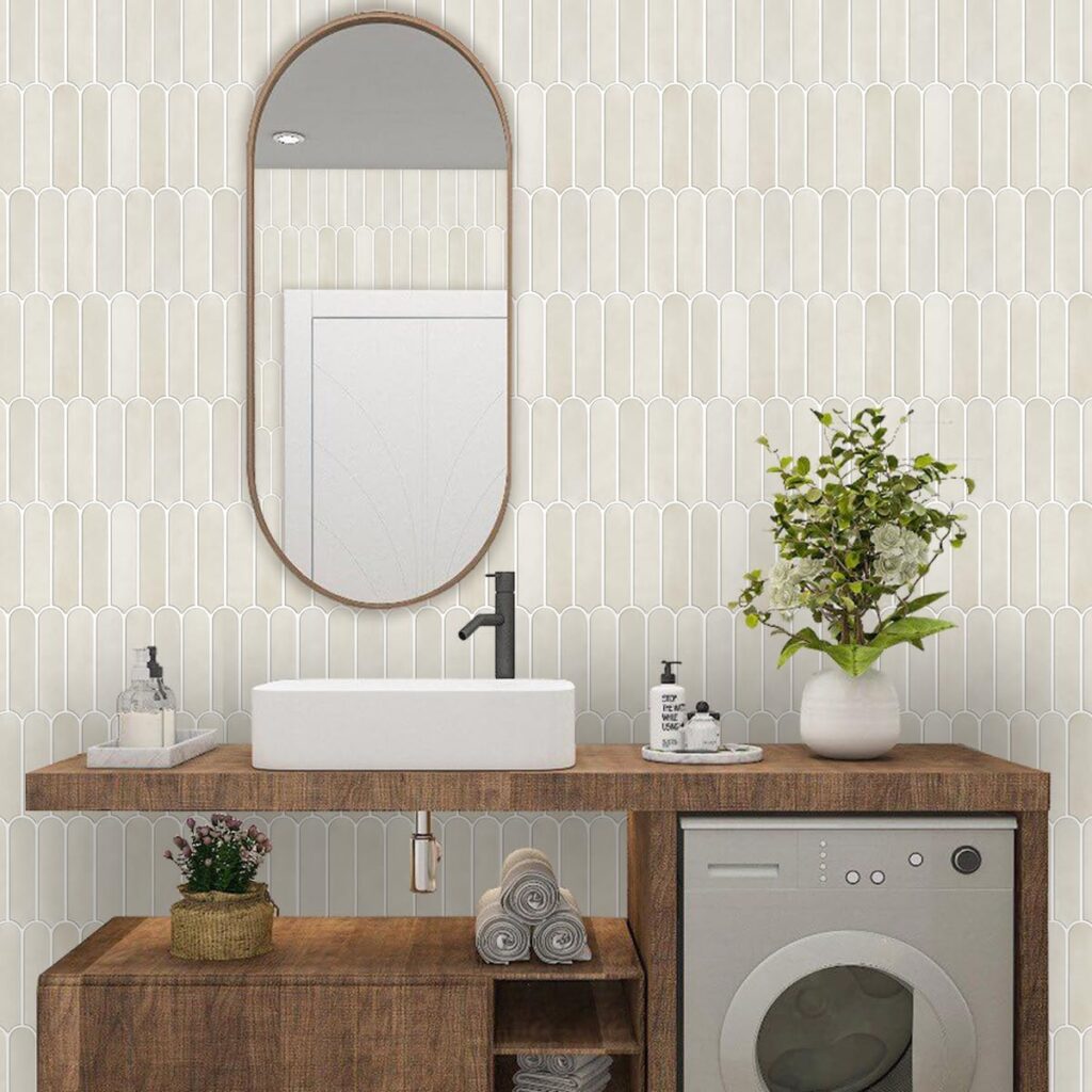 credence adhesive carrelage ecaille sticker mural cuisine salle de bain