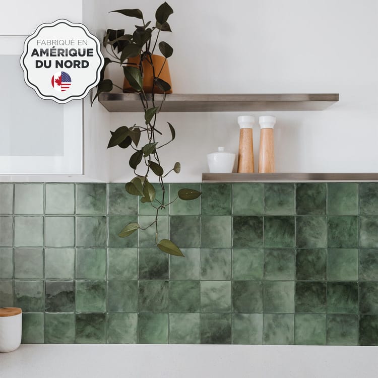 credence adhesive zellige sticker mural cuisine salle de bain