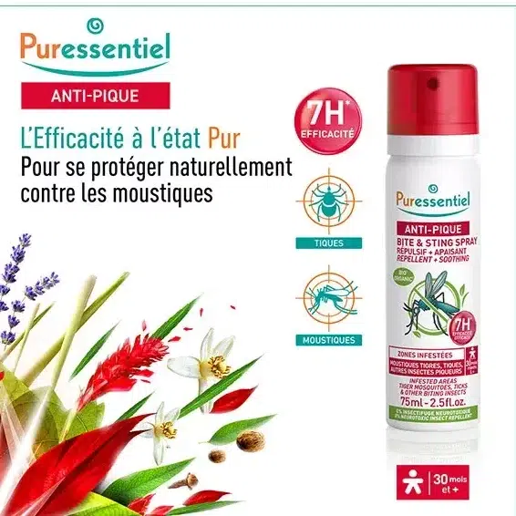 spray anti moustiques puressentiel