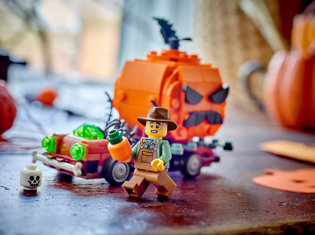 decoration halloween lego camionnette citrouille